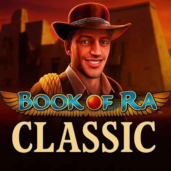 Official Slots logo: Book of Ra Classic by Novomatic at Yeti Casino