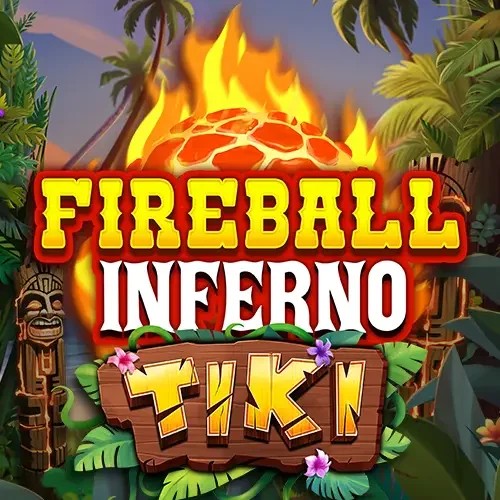 Slots logo of Fireball Inferno Tiki from NetEnt at Yeti Casino